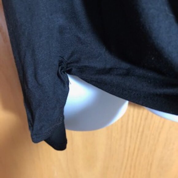 NWT Cable & Gauge Black Sleeveless Long Tunic Tank XL Gathered Hem on 1 Side - Picture 6 of 8